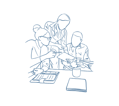meeting line art